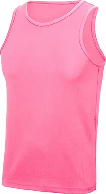 Produktbild von Just Cool JC007 | Cool Vest Tank Top Sport T-Shirt - WRAP zert. Herstellung - Farbe: Electric Pink - Größe: M