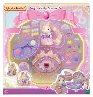 Zdjęcie produktu dla Sylvanian Families 5704 Komoda do makijażu z figurką kucyka