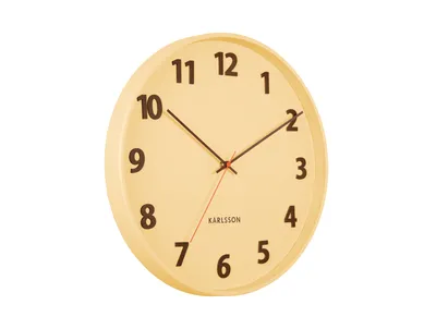 Produktbild von Karlsson – Wanduhr Summertime – Sanftes Gelb