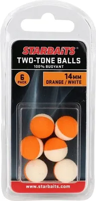 Obrázok produktu pre Starbaits Nástraha Two Tones Balls 14mm 6ks oranžová/bílá