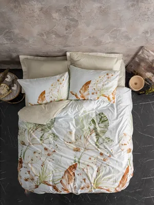 Immagine prodotto di L'Essentiel Linge de Maison, Luster - Beige, Set copripiumino singolo in raso (DE), Beige, 100% raso di cotone, 135 x 200 cm