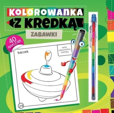 Obrázok produktu pre Kolorowanka - z kredką segmentową i naklejkami Pryzmat dla dzieci