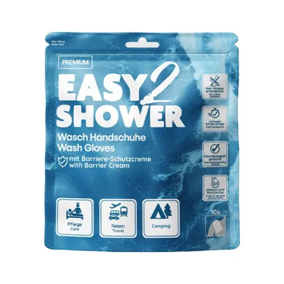 Produktbild von Easy2shower Waschhandschuhe m.Barriere-Schutzcreme 10 St