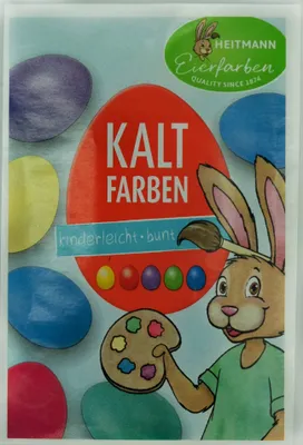 Produktbild von Ostereier-Kaltfarben "OSTERN" (5 Farben)