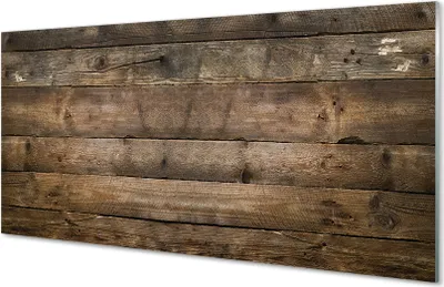Produktbild von Glasbilder 100x50 Wandkunst Holzbrett Wand