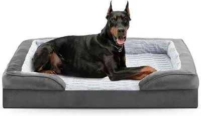 Produktbild von Orthopädisches Hundebett XXL waschbar grau 122x89x17cm