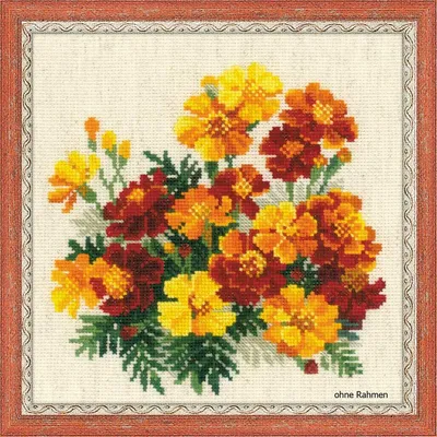 Obrázek produktu pro Riolis křížková výšivka set "Marigolds", počítaný vzor