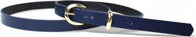 Produktbild von FRONHOFER Damengürtel 2 cm schmaler Gürtel vergoldete Schnalle & Schlaufe