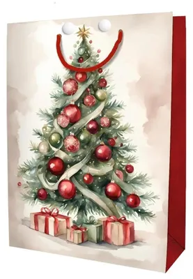 Productafbeelding van Versiering, kerst, rode kleine kerstboom