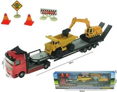 Immagine prodotto di Autotrasportatore con due veicoli da cantiere