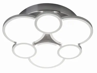 Produktbild von NOWA Deckenleuchte Metall silberfarben, 6x LED