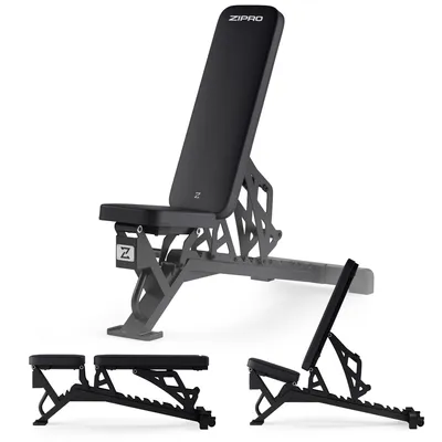 Obrázok produktu pre Nastaviteľná tréningová lavica Zipro Nocardio, posilňovacia lavica pre domáci tréning, multifunkčná fitness lavica na tréning celého tela, do 350 kg