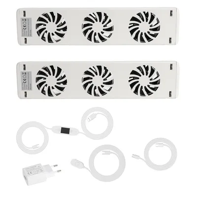 Produktbild von Jayseuw Heizkörperverstärker Erweiterungsset Heizkörper booster ventilator Heizkörper lüfter Duo-Set