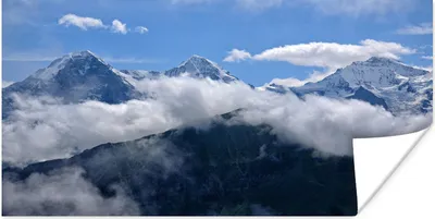 Produktbild von MuchoWow® Poster Blick auf den Schweizer Eiger in den Berner Alpen 120x60 cm - Bild