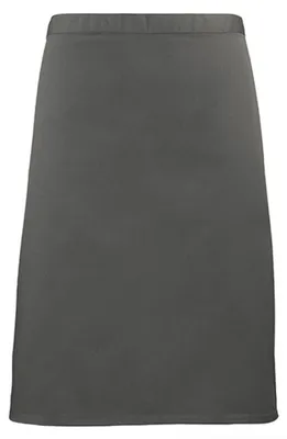 Produktbild von Premier Workwear PR151 | Bistroschürze - 70 x 50 cm - Hauswäsche: bis 60 °C - Farbe: Dark Grey (ca. Pantone 431) - Größe: 70 x 50 cm