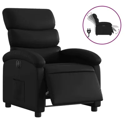 Produktbild von vidaXL Relaxsessel Elektrisch Schwarz Kunstleder