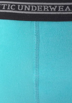 Produktbild von AUTHENTIC LE JOGGER Boxer Boxershorts für Jungen 4 -teilig petrol, türkis, grau-meliert, schwarz Größe 170/176