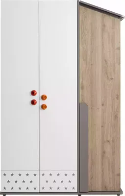 Produktbild von Modern Kleiderschrank Holzschrank Schrank Möbel Holz 3 Tür Design Weiß