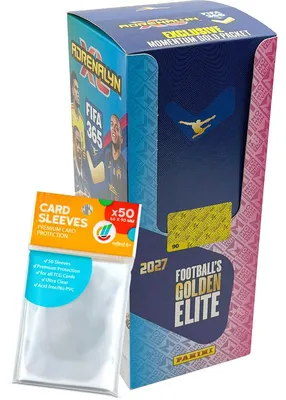 Zdjęcie produktu dla Zestaw kart kolekcjonerskich FIFA 365 Adrenalyn XL 2027 – 1 opakowanie z pojemnikiem na ołówki (4 pojemniki) + ekskluzywne etui kolekcjonerskie