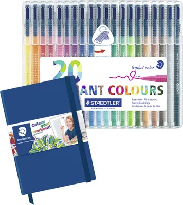 Produktbild von STAEDTLER Fasermaler triplus BRILLIANT COLOURS 20er Etui