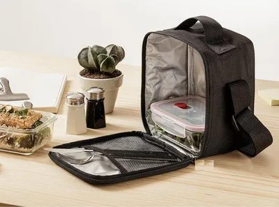 Produktbild von Famanu Kühltasche 3,5L mit 2 Gläsern und Isolierung – Schwarz