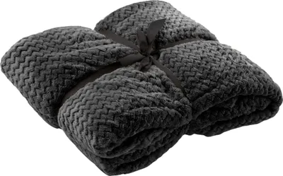 Produktbild von Dutch Decor Wohndecke Flanell-Jacquard Mara 150x200 cm Grau