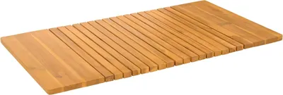 Produktbild von vidaXL Badematte Uni Braun 100 x 55 cm Holz