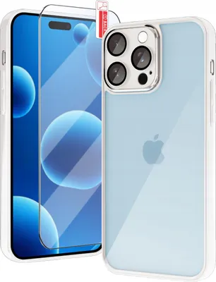 Zdjęcie produktu dla Etui do iPhone 15 Pro Max WZMACNIANE CLEAR CASE Przeźroczyste + Szkło 9H