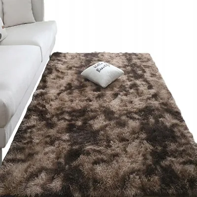 Zdjęcie produktu dla DYWAN PLUSZOWY SHAGGY PLUSZ WŁOCHACZ RABBIT 160x220 cm MIĘKKI XXL BRĄZOWY