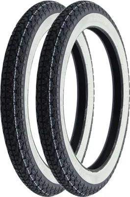 Obrázek produktu pro 2x bílá stěna pneumatiky Kenda K265 2 3/4 x 17 Classic 2.75-17 41P Kreidler Florett RS