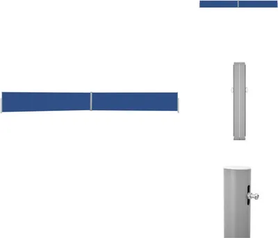 Obrázok produktu pre vidaXL Výsuvná bočná markíza 140x1200 cm modrá - Slnečníky