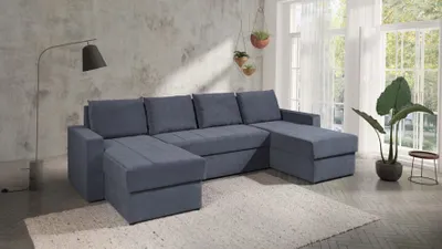 Obrázok produktu pre Rozkladacia sedacia súprava s úložným priestorom FRIXI BIS - tmavo šedá