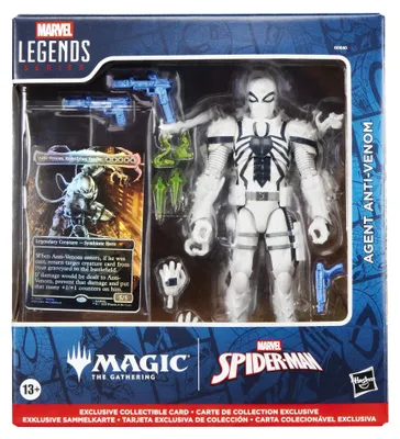Zdjęcie produktu dla Marvel Legends Series Magic: The Gathering Agent Anti-Venom, 13 lat(a), Czarny, Biały
