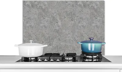Obrázok produktu pre KitchenYeah® Splashback kitchen - kuchynský splashback - ochrana steny sporáka a drezu - vzor - cement - betón 90x60 - Alu-Dibond (alternatíva skleneného splashbacku) - žiaruvzdorný - splashback sporáka