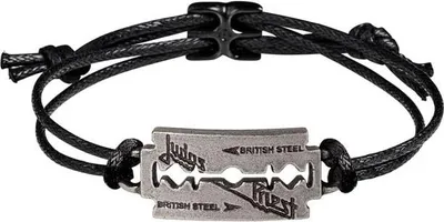 Produktbild von Judas Priest Armband Uni Logo schwarz Standard