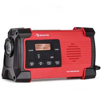 Obrázek produktu pro Auna Radio, dobíjecí DAB rádio, DAB Plus rádio s Bluetooth, rádio na baterie, DAB/DAB+/FM, kuchyňské rádio s LCD displejem, budík, malé retro rádio, rádio se síťovou zástrčkou, USB a streamováním, 1W