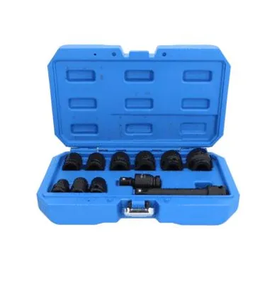 Image de BRILLIANT TOOLS Jeu de douilles à choc 1/2" hexagonales courtes 11 pces - BT022645
