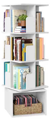 Produktbild von VASAGLE Custos Kollektion - Drehbares Bücherregal, Aufbewahrungsregal mit 4 Eben