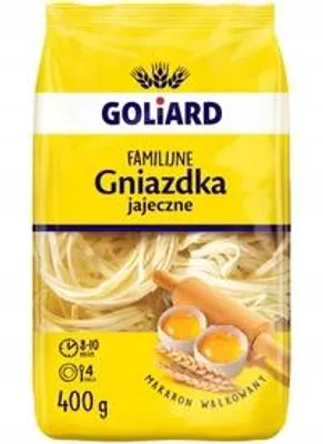 Obrázek produktu pro Těstoviny Goliard Hnízda s vejci Familijny 400 g