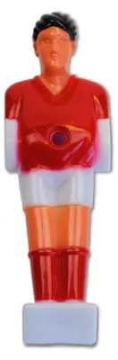 Produktbild von Bandito - Kickerfigur Mini Teleskop 13 mm rot/weiß