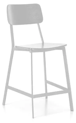 Produktbild von Woody - Weißer Holzhocker - 2er-Set