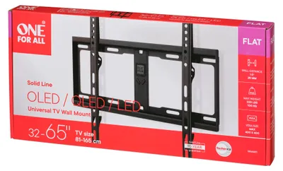 Image de One For All SOLID WM 4411 - Kit de montage (mural) - pour écran plat (écran plat) - Taille d'écran : 81.3-152.4 cm (32"-60")