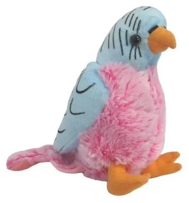 Image de Perroquet bleu et rose, 17 cm - Beppe