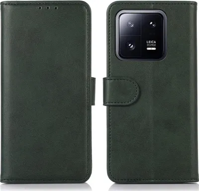 Produktbild von Mobigear Wallet  Xiaomi 13 Hülle Klapphülle Geldbörse - Grün