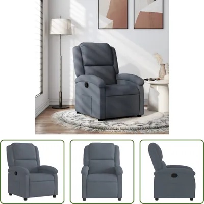 Produktbild von The Living Store Relaxsessel Dunkelgrau Samt