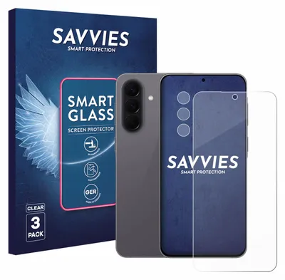 Produktbild von 3x Savvies Schutzglas Folie für Samsung Galaxy A57 5G (Display+Kamera) 9H Panzer Schutzfolie Glas Displayschutz klar transparent