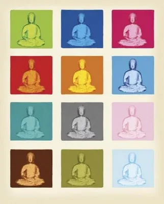 Obrázek produktu pro Buddha – Pop Art – 40 x 50 cm – Plakát