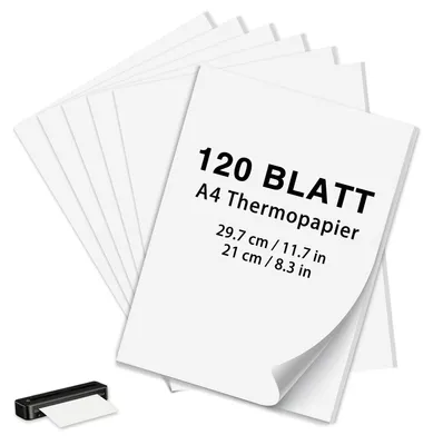 Productafbeelding van Thermisch Papier A4, 120 Vellen, Sneldrogend voor Thermische Printers