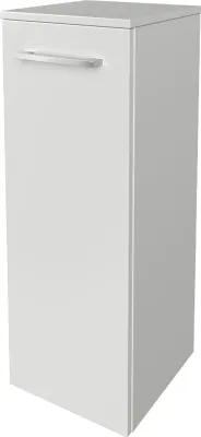 Produktbild von FACKELMANN Midischrank B.STYLE / Badschrank mit gedämpften Scharnieren / Maße (B x H x T): ca. 30,2 x 82,6 x 32 cm / hochwertiger Schrank fürs Bad / Türanschlag Links / Korpus & Front: Weiß