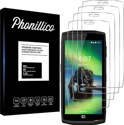 Produktbild von Hartglas für Crosscall Action X5 [4 Stück] Displayschutzfolie Screen Protector Film Anti-Kratzer Glas Resistant Phonillico®